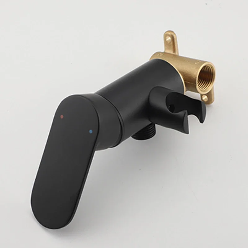 Fliger Brass Bidet Faucet Black Handheld Bidet Sprayer Set Toilet Bidet Sprayer Hot Cold Water Bathroom Toilet Faucet Accessory