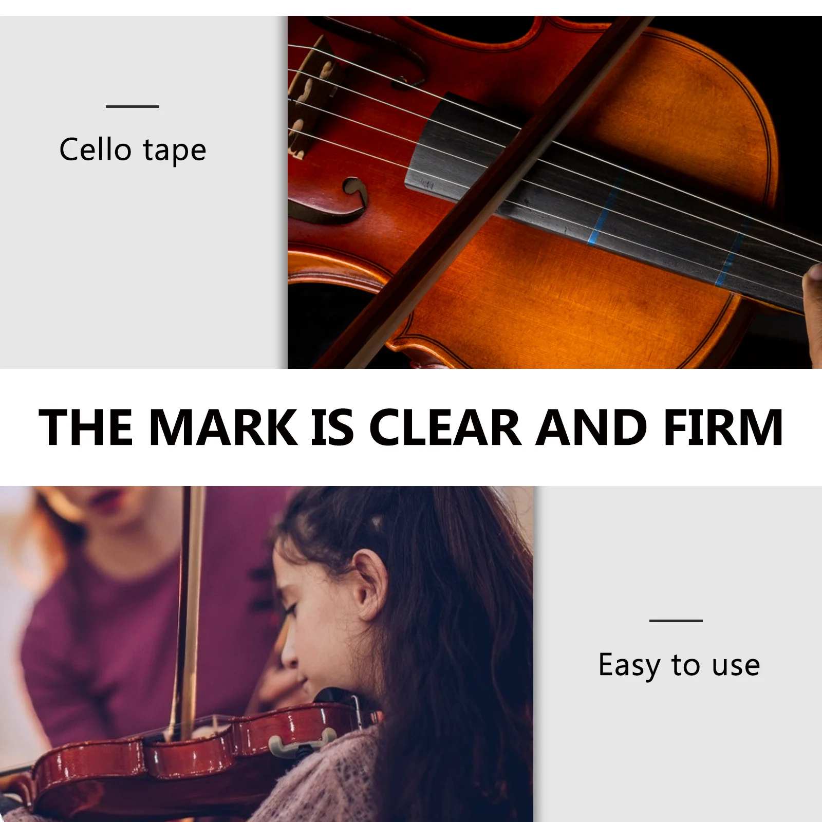 3 قطعة ملصقات موقف الإصبع للتشيلو الكمان المبتدئين فريتس شريط توجيه قابلة لإعادة الاستخدام أداة تعلم الموسيقى موازين التشيلو الشريط #2