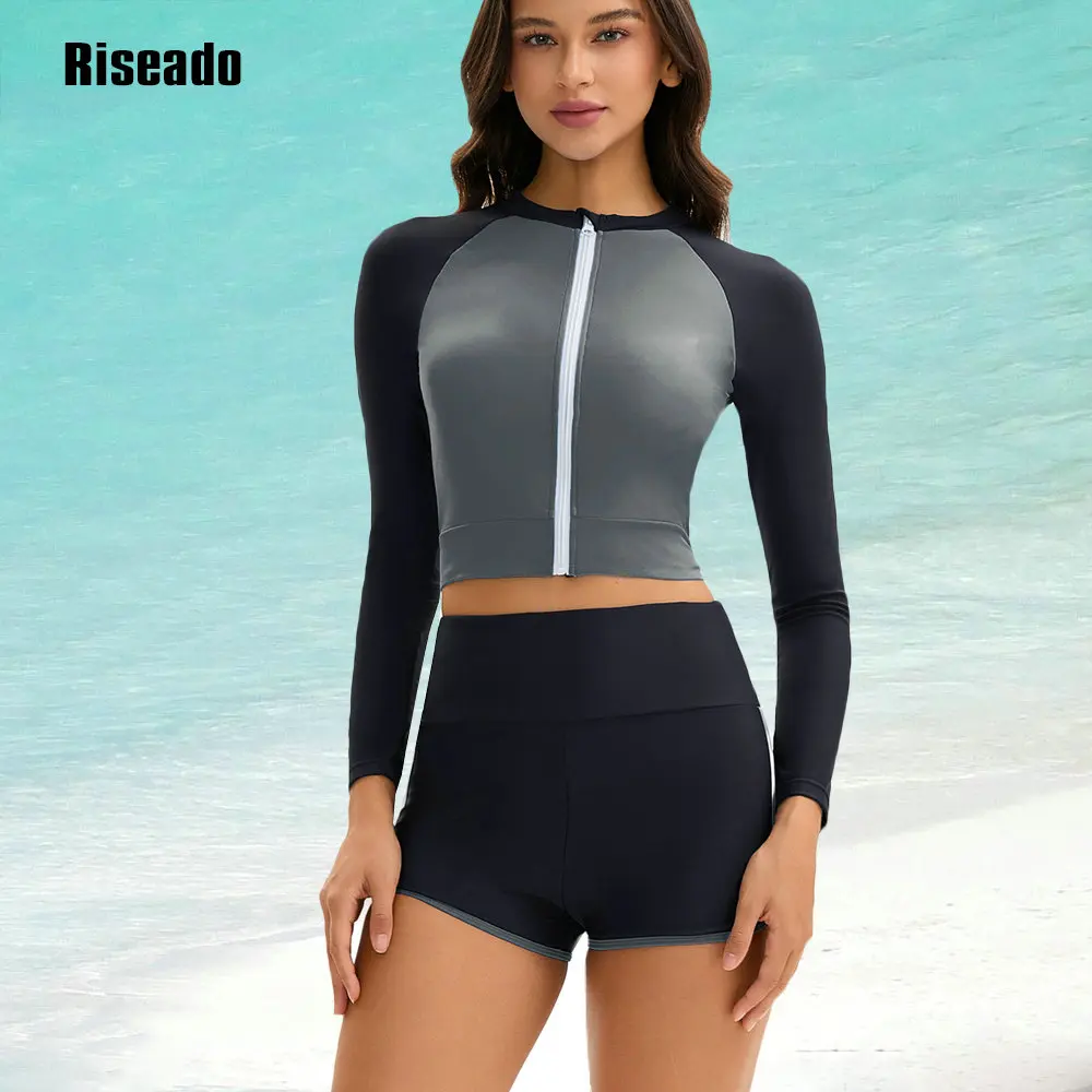 Two Piece Tankini Swimwear Woman 2025 High Waist Tummy Control Full Cover Conservative Swimsuit with Shorts