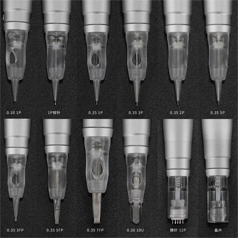 10pcs Tattoo Cartridge Needle Needles Microblading Supplies For Eyebrow Tattoo Micropigmentation Permanent Makeup Machine