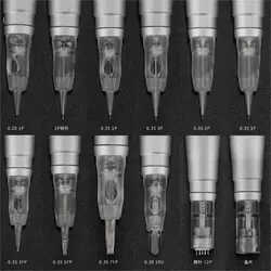 10pcs Tattoo Cartridge Needle Needles Microblading Supplies For Eyebrow Tattoo Micropigmentation Permanent Makeup Machine