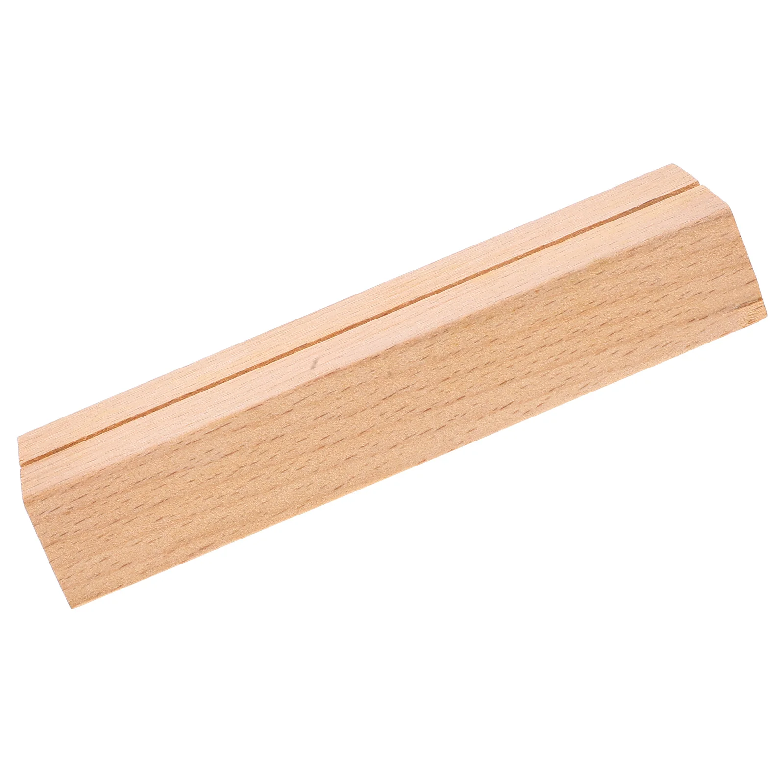 

1pc Wooden Card Holder For Desk Table Number Photo Display Base 3Mm Slot Width Calendar Stand Wood Tabletop Display Stand