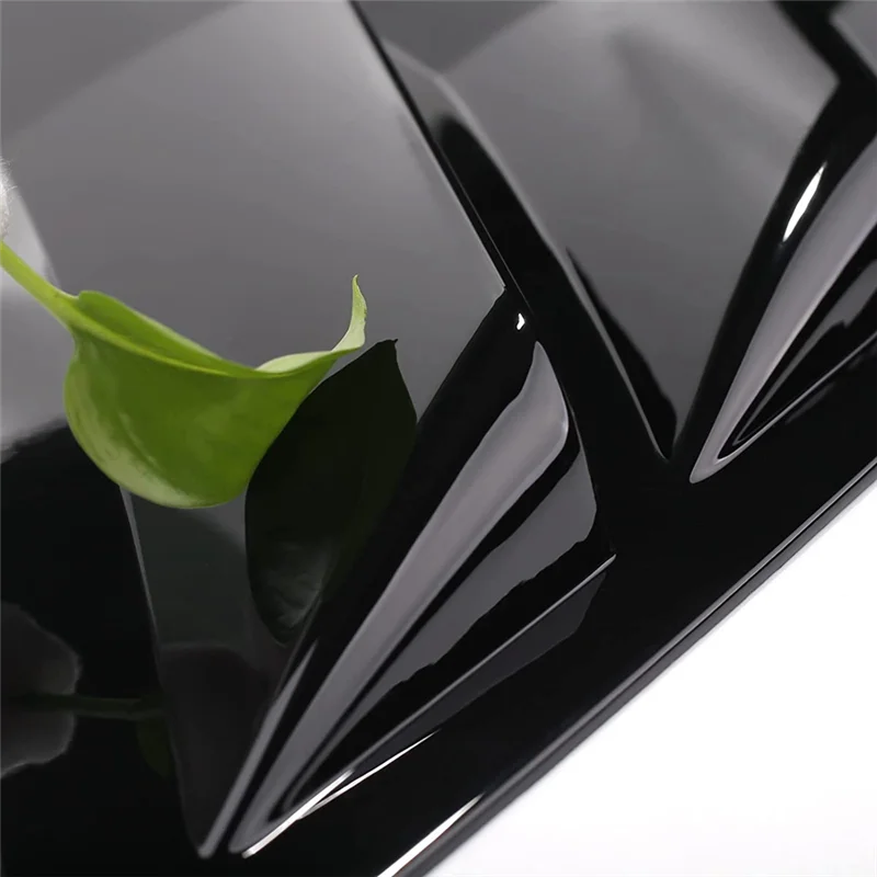 

For Toyota Camry 2018-2023 Accessories Rear Side Window Louvers Air Vent Scoop Shades Cover Trim Blinds - Glossy Black