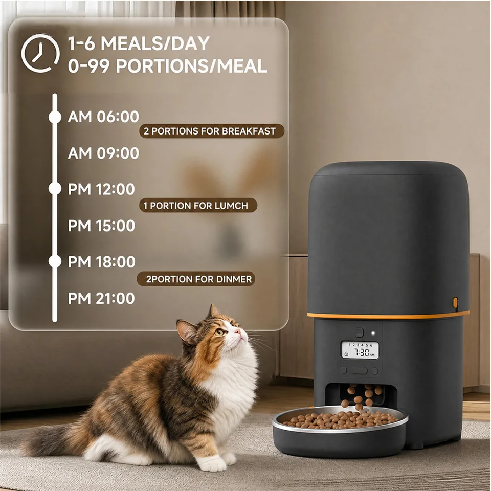Automatic Dog Feeder Timed Pet Food Dispenser