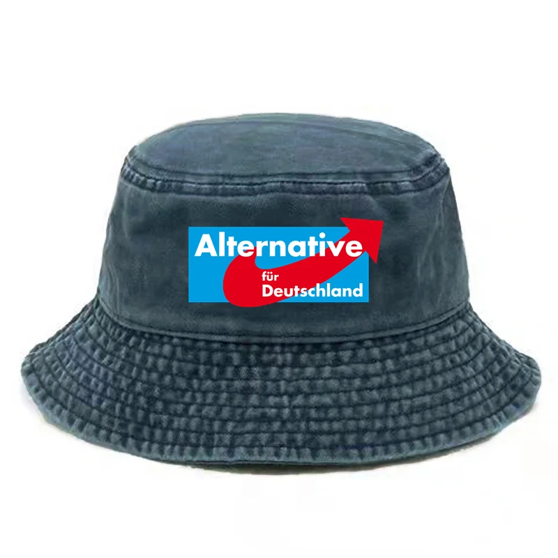 Alternative Afd Germany Bucket Hat Distressed Hats Cap Washed Men Retro Outdoor Summer  AFD Cap Bob Panama Caps