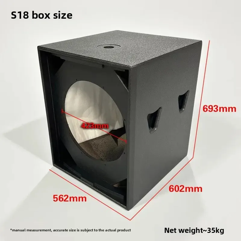 for S18 Single 18 inch Subwoofer Empty Box Body Stage Bar Subwoofer Enclosure Floor Sound Accessories