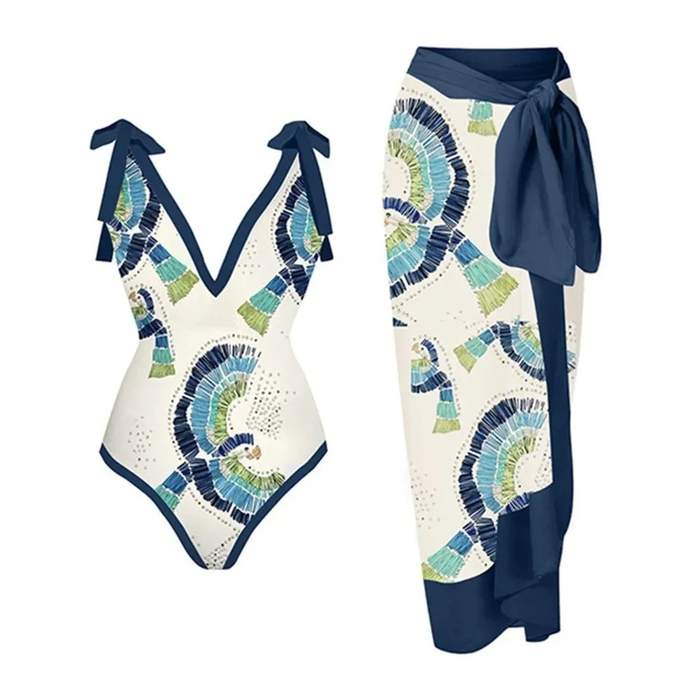 2026 New 2-Piece Women Bikini Set Push Up Floral Printed Ruffle Bikinis Strappy Bandage Swimwear Brazilian Biquini Bathing Suit