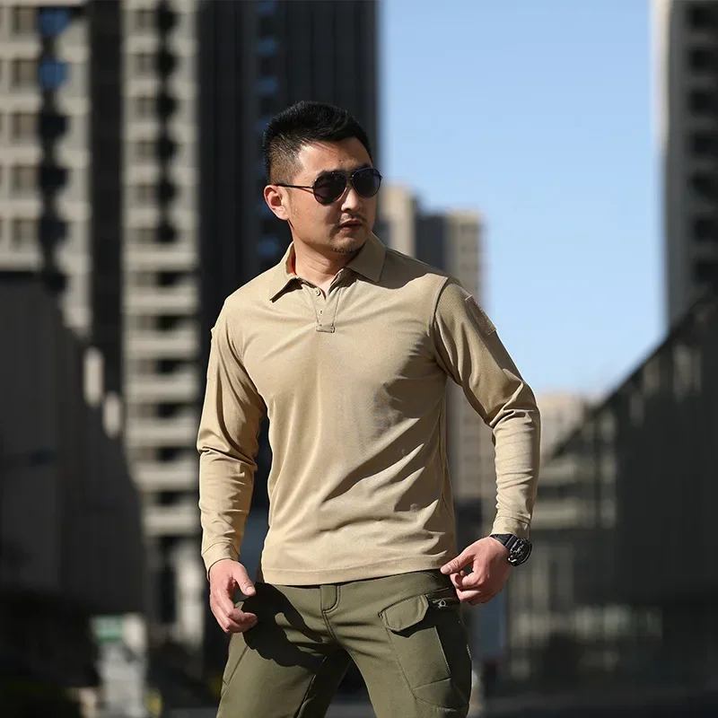 Sommer Outdoor Taktisches T-shirt Slim Fit Atmungsaktive Taktische Kleidung Lange Ärmel Trocken Schnell Kampf Uniform