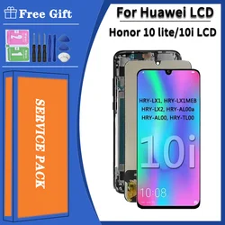 Super AMOLED lcd For Huawei Honor 10 lite LCD Display with Touch Screen Digitizer Assembly With Frame For honor 10i HRY-LX1 LCD