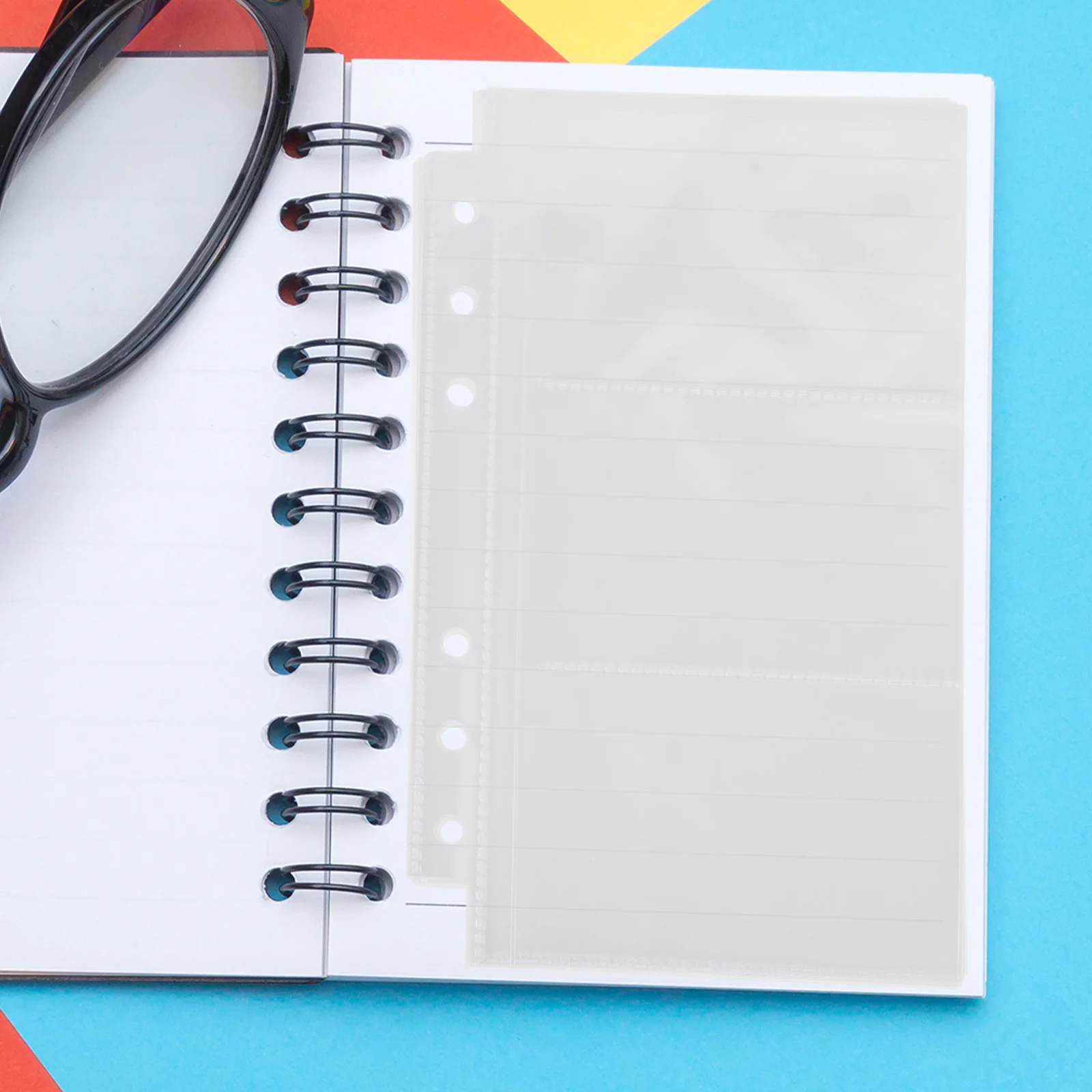 

50pcs A6 Scrapbook Refill Pages Clear Pvc Sheets For Photo Album Currency Postcards Storage Scrapbook Binder Accessories