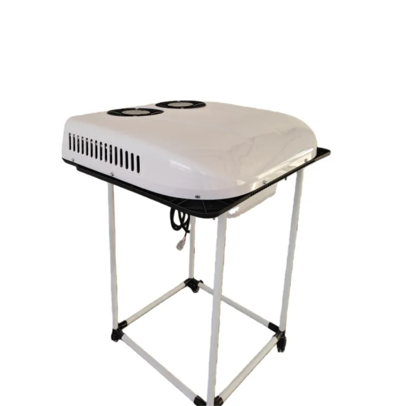 Aire Acondicionado de Techo con Doble Ventilador, 12v/24v CC, para Auto, Camioneta, Camión, Autobús, Caravana
