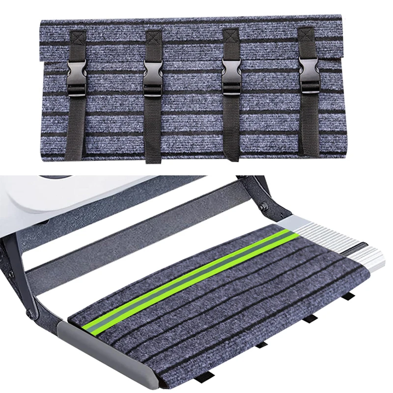 1PC Motorhome Step Doormat Adjustable RV Pedal Protective Pad Non-Slip Stair Carpet Outdoor Travel Camping Replacement Parts