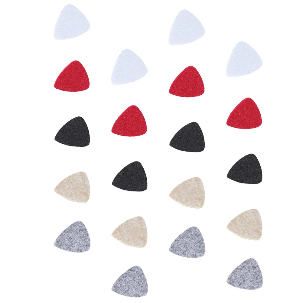 

Felt Guitar Picks Durable Practical Lightweight Musical Instrument Plectrum Parts Ukulele Accessory Tetrachord Supply