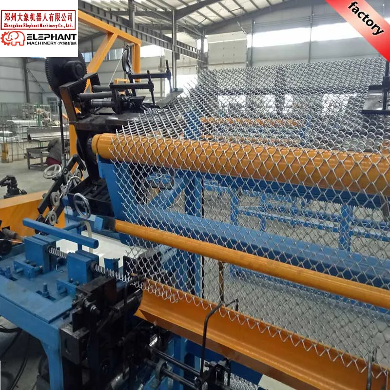 Easy-to-Operate Double Wire Chain Link Machine in India Featuring PLC Motor Bearing Gear Components for Wire Fence Making