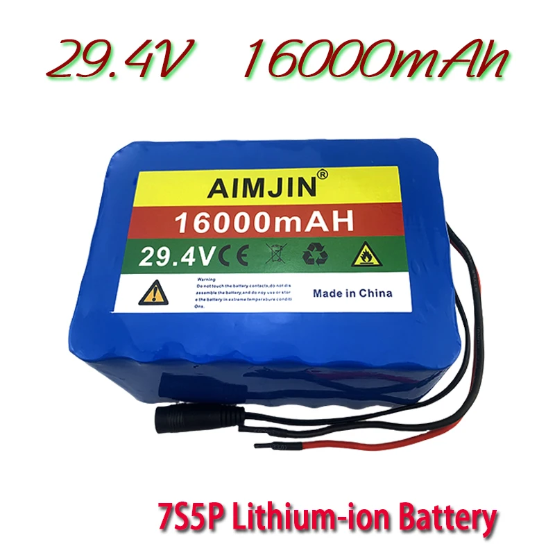 

7S5P 29.4V 16000mAh 18650 Battery Lithium Ion Battery For transportation equipment Outdoor Power Supplies etc