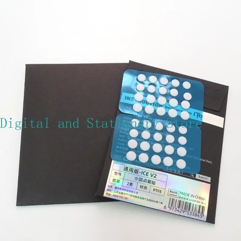 Y1ub Game Mouse Feet Mouse Skates Ice Meningkatkan Edisi Diy Universal Dot Mouse Pad