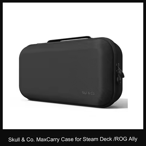 Skull &amp; Co. MaxCarry Case Carrying Pouch Protective Travel Storage Bag for Steam Deck ROG Ally Nintendo Switch Gaming Handheld
