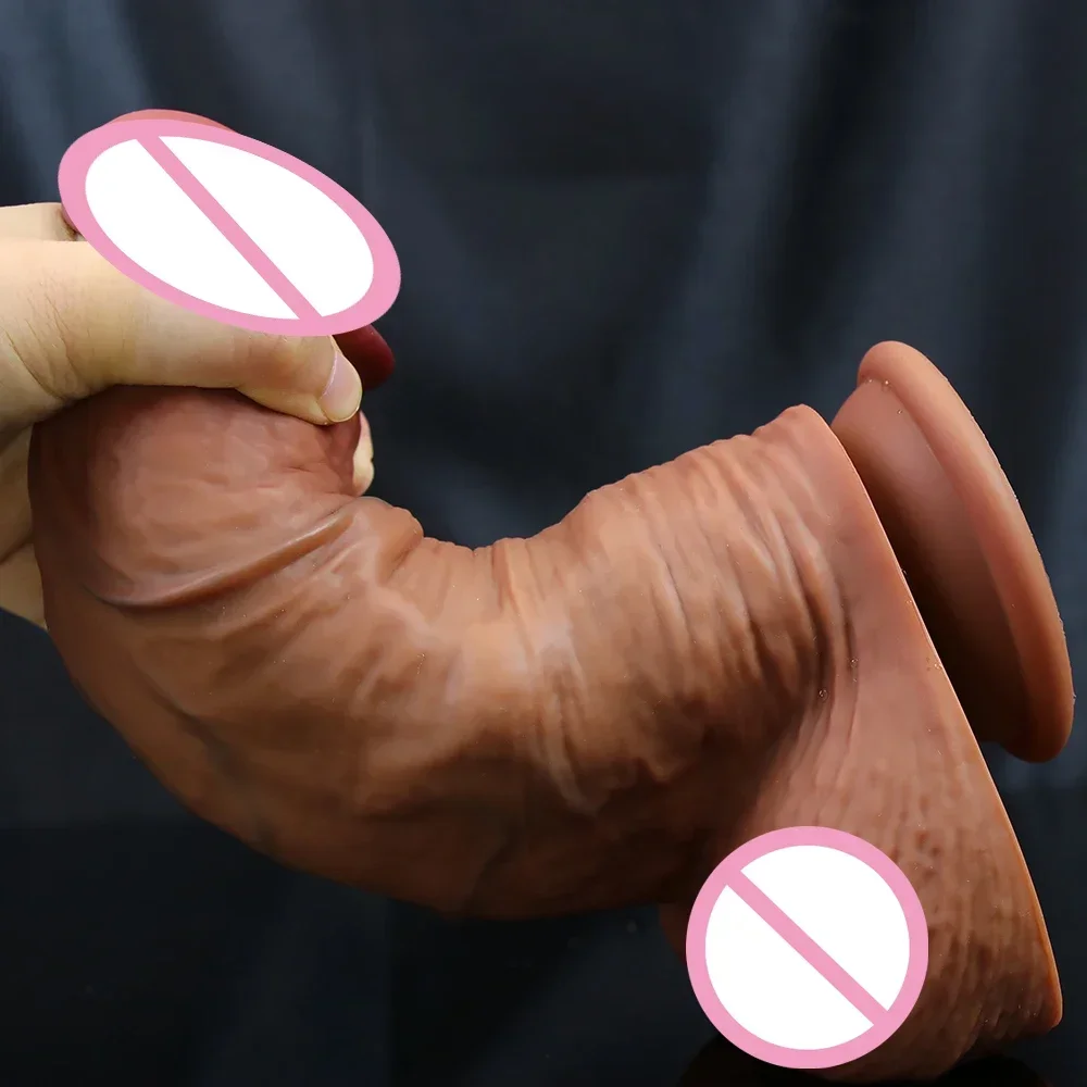 Super Realistic Big Dildo Skin Realistic Sexy Toys Dildos Artificial Fake Penis For Women Vaginal Massager Masturbator Stimulate