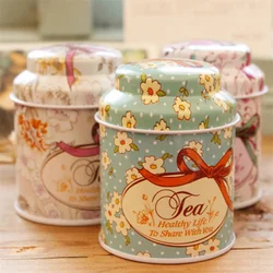 Vintage Palace Iron Storage Can Candy Cosmetics Storage Box Metal Can Tea Coffee Sugar Storage Jars Gift Tea Box Organizer