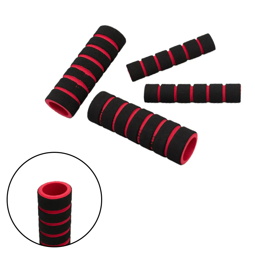 4 Pcs / Set Motorcycle Sponge Handlebar Cover Grips Brake Clutch Lever Foam Cover Anti-skid Shock-absorbing Motorcycles Grips