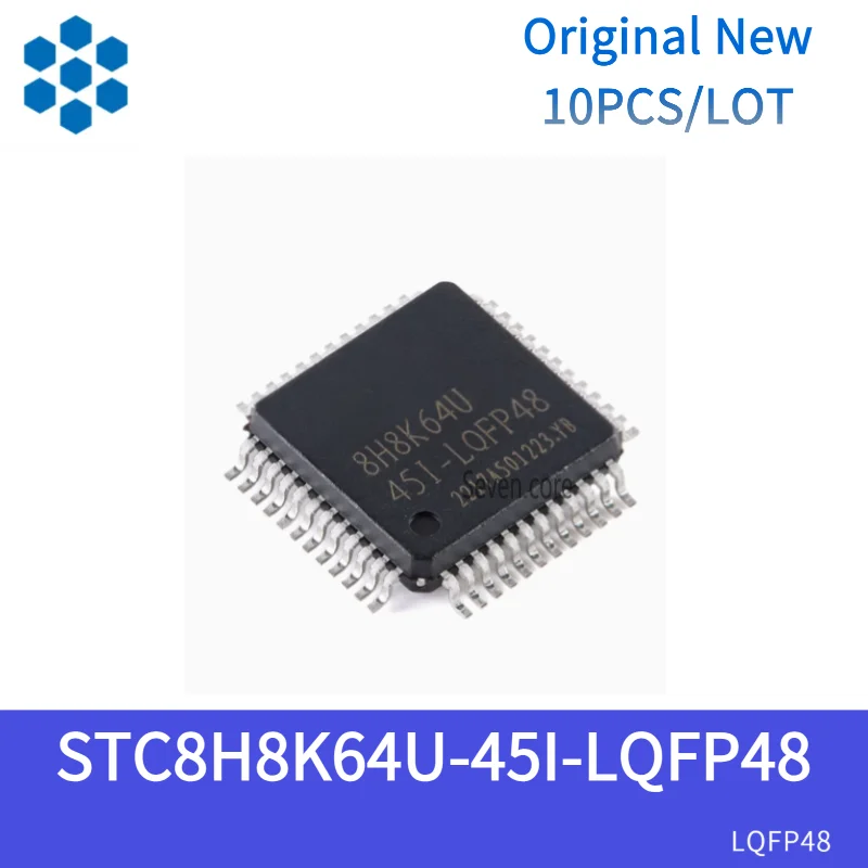 

Оригинальный новый 10 шт./лот STC8H8K64U-45I-LQFP48 1T 8051 микропроцессор однокристальный микрокомпьютер