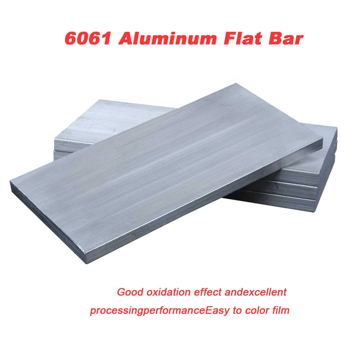 6061 Aluminium Flat Bar Plate Sheets Block Length 500mm Thickness 9mm- 20mm