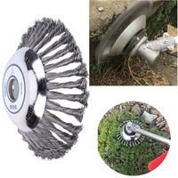 4/5/6/8 Inch Knots Steel Wire Wheel Brush Disc Weed Brush Cutter Heads Grass Trimmer Heads Rotary Weed Brush Power Garden Tools