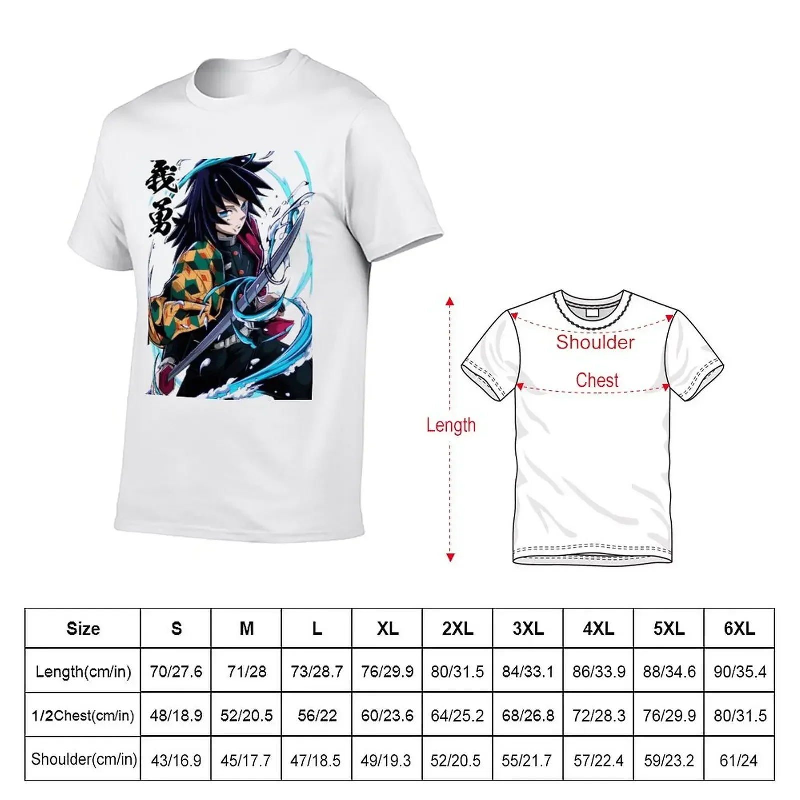 Tomioka Water Breathing T-Shirt customs design your own plain customs Men's t-shirt