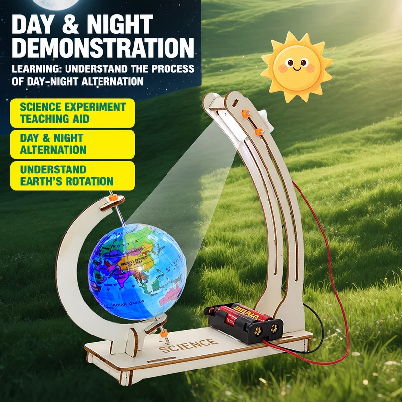Educational Globe For Kids - Çocuklar için Bilim Gündüz Gece Değişimli