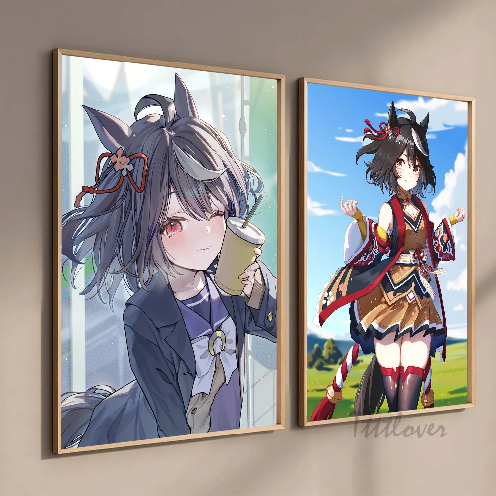 Kitasan Black Uma Musume Pretty Derby Poster Stickers Art Wall Murals Decor Game Room Decor Gifts HD Painting