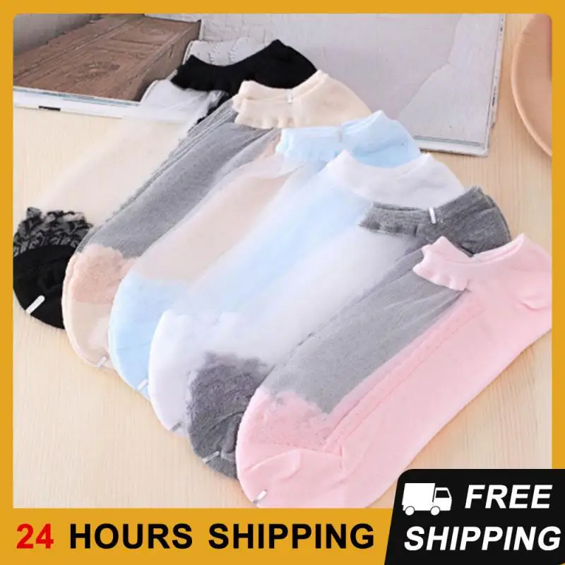 Short Socks Invisible Fashionable Invisible Lace Socks For Shoes Breathable Fashionable Socks Durable Ankle Socks Lace Socks