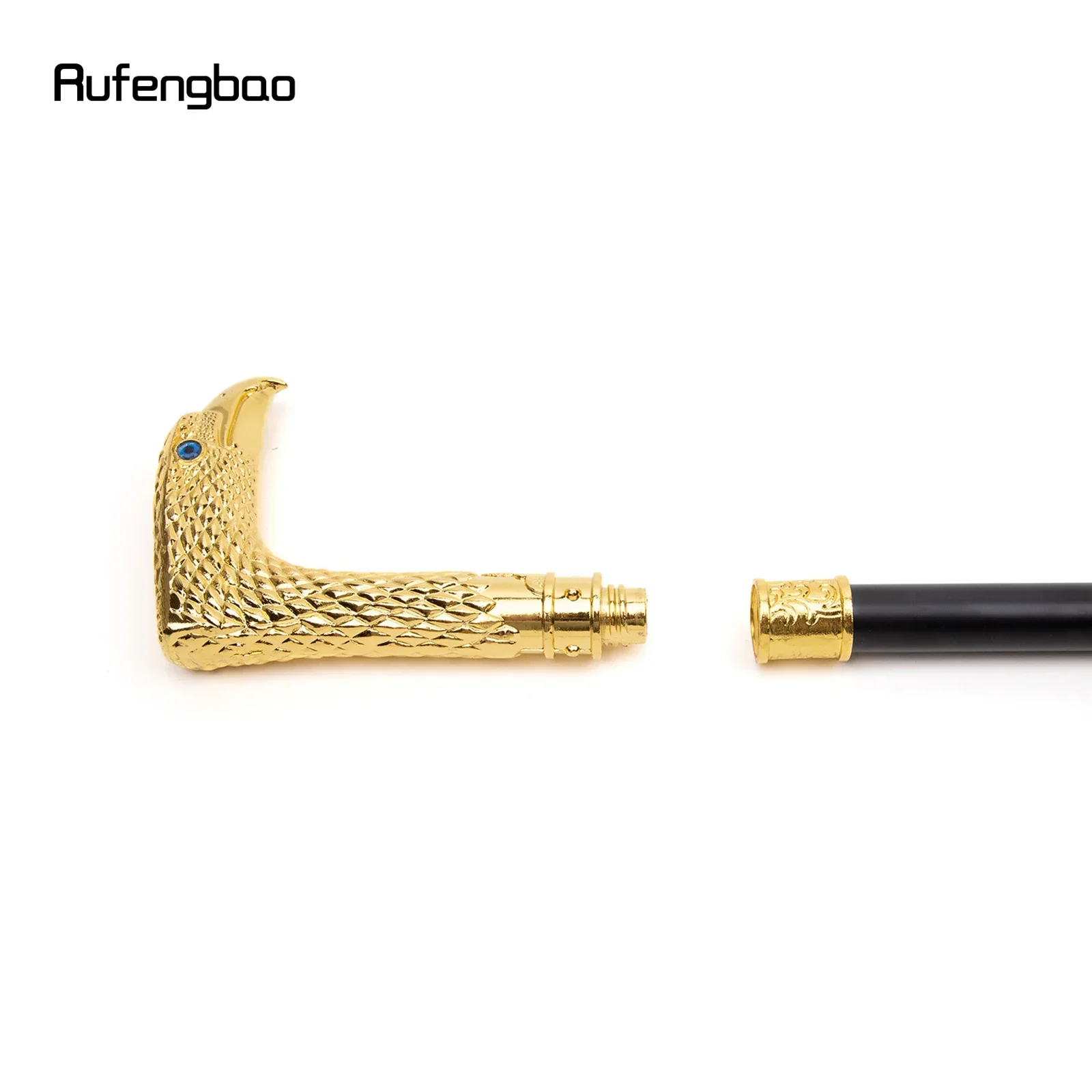 ไม้เท้าเดินแฟชั่นแบบข้อต่อเดียว รุ่น Golden Blue Eye Eagle สำหรับตกแต่ง คอสเพลย์แวมไพร์ งานปาร์ตี้ ไม้เท้าฮาโลวีน ไม้เท้ายาว 93 ซม.