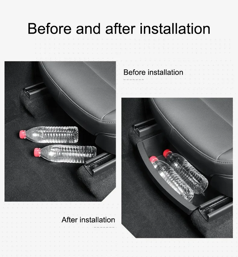 Per Tesla Modello Y Juniper Porta Contenitore di Stoccaggio TPE per il Nuovo Modello Y 2025 Auto Bracciolo Scatola di Immagazzinaggio Sotto Il Sedile Scatola di Immagazzinaggio Organizzare Set