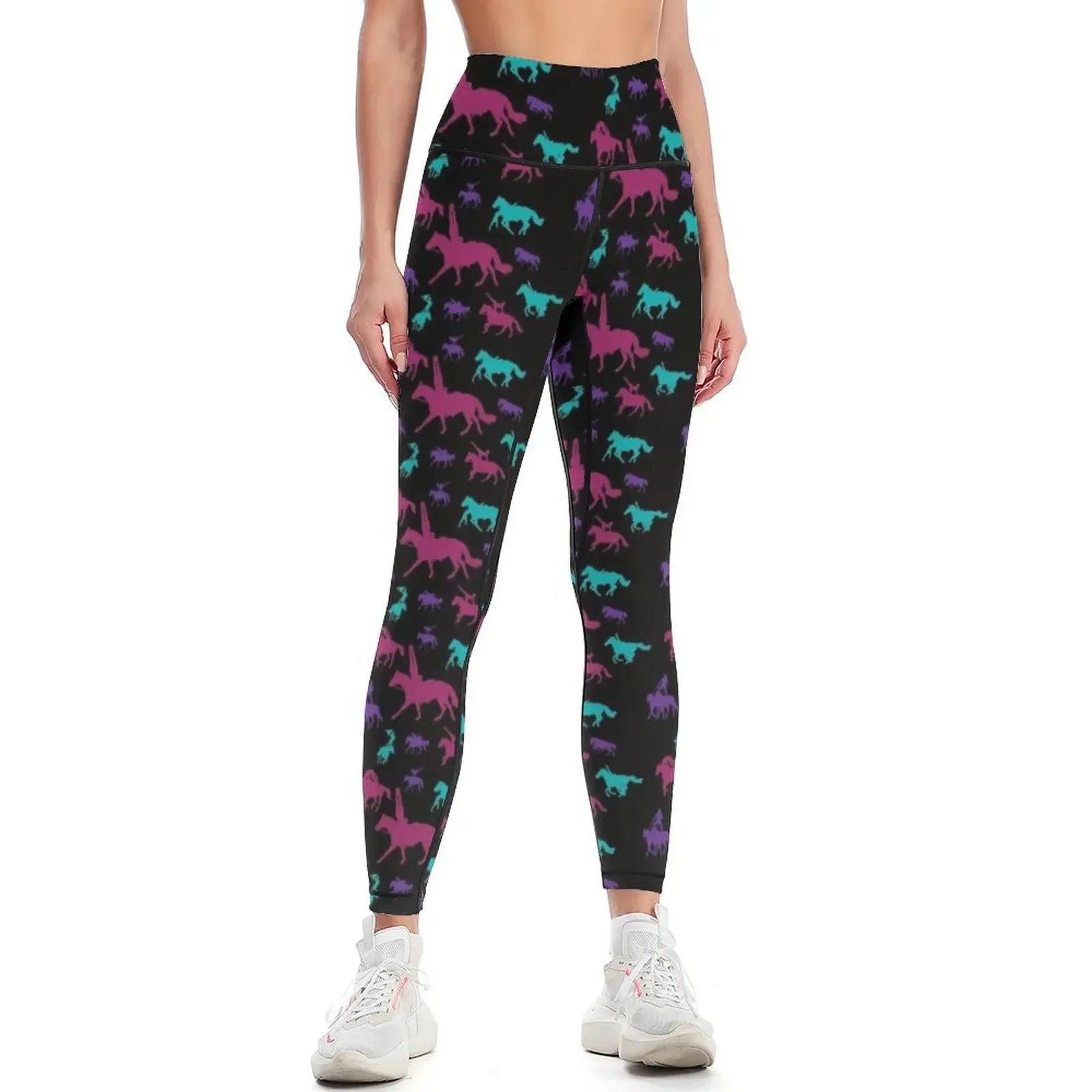 

Trick Rider and Horse Leggings for girls Tight fitting woman legging push up sports shirts gym Womens Leggings