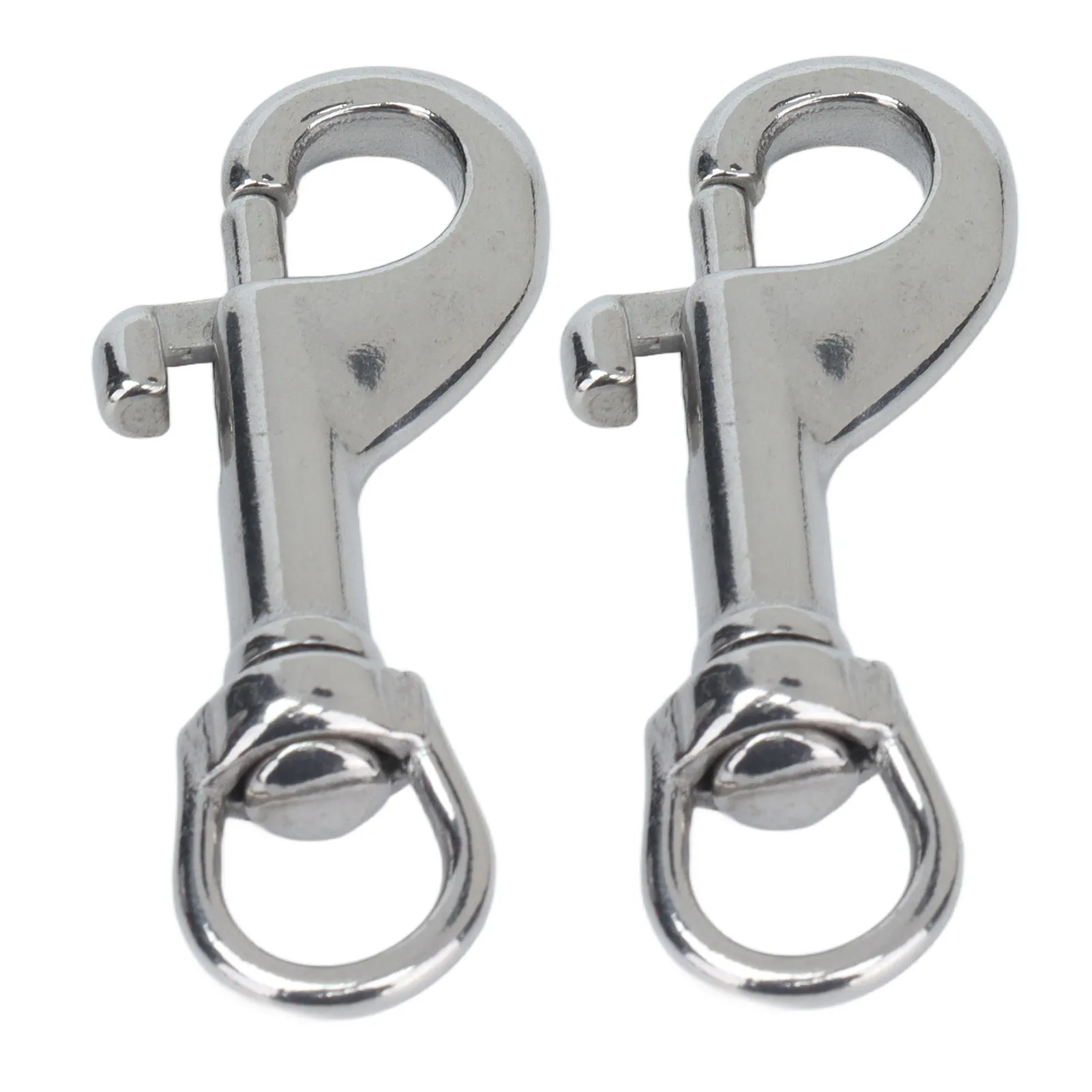 2Pcs Single Ended Bolts Hook 316 Stainless Steel Bolts Snap Rotating Hooks For Dog Collar 65mm