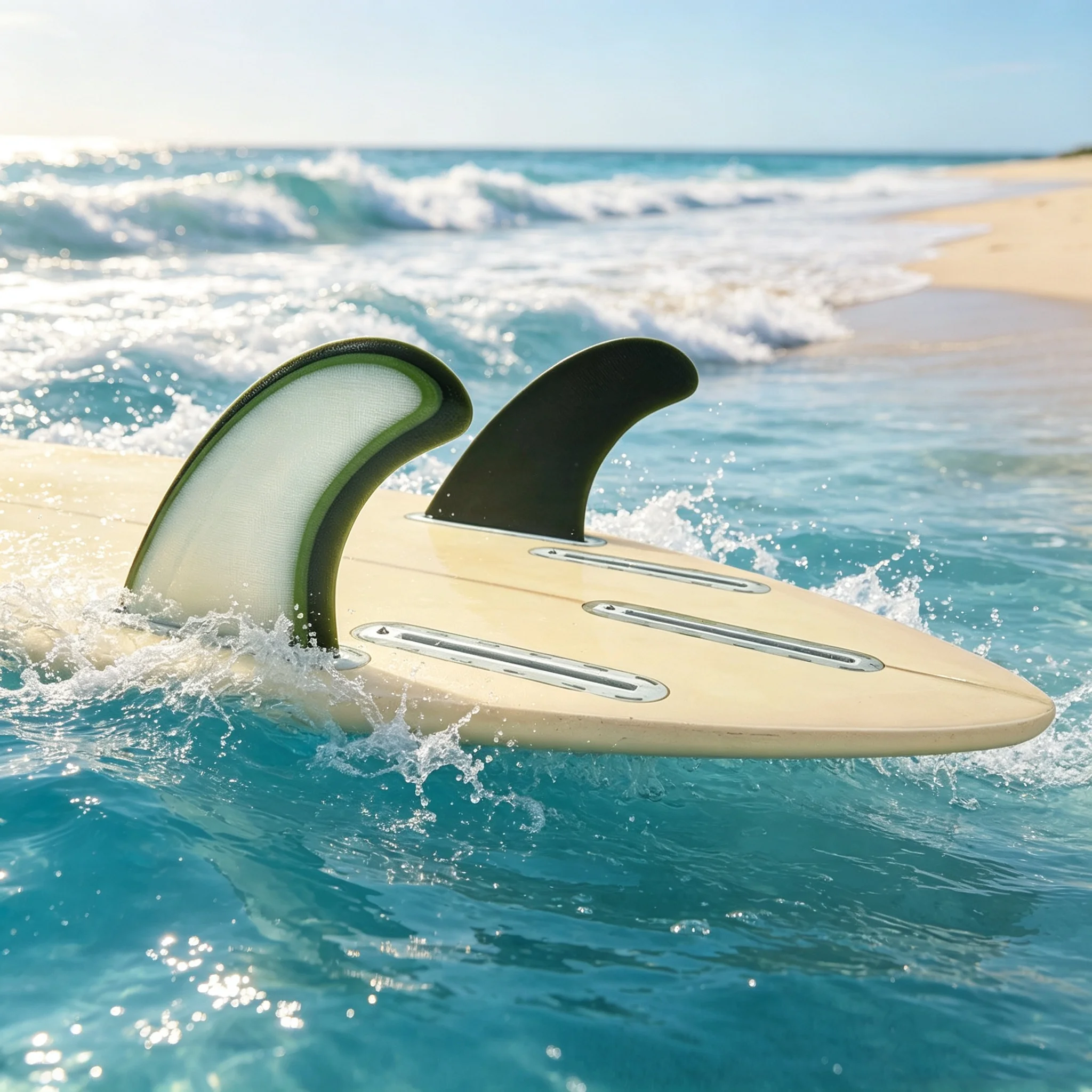 UPSURF Future Fins T1 Fiberglass Twin Fin Set for Surfboard Quilhas Compatible with Shortboard Fish Funboard