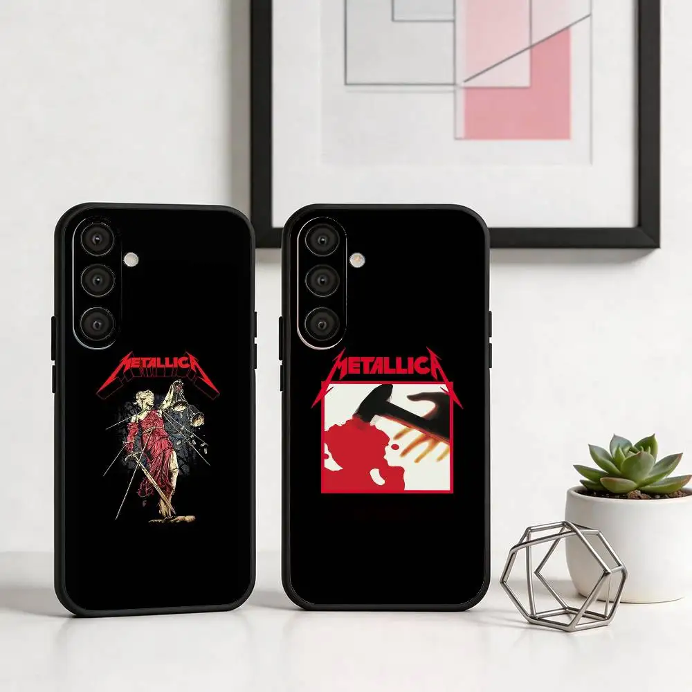 

Logo Music M-Metallica Phone Case For Samsung A73,72,71,A52,51,40,41,A22,A32,31,A13, Soft Black Shell