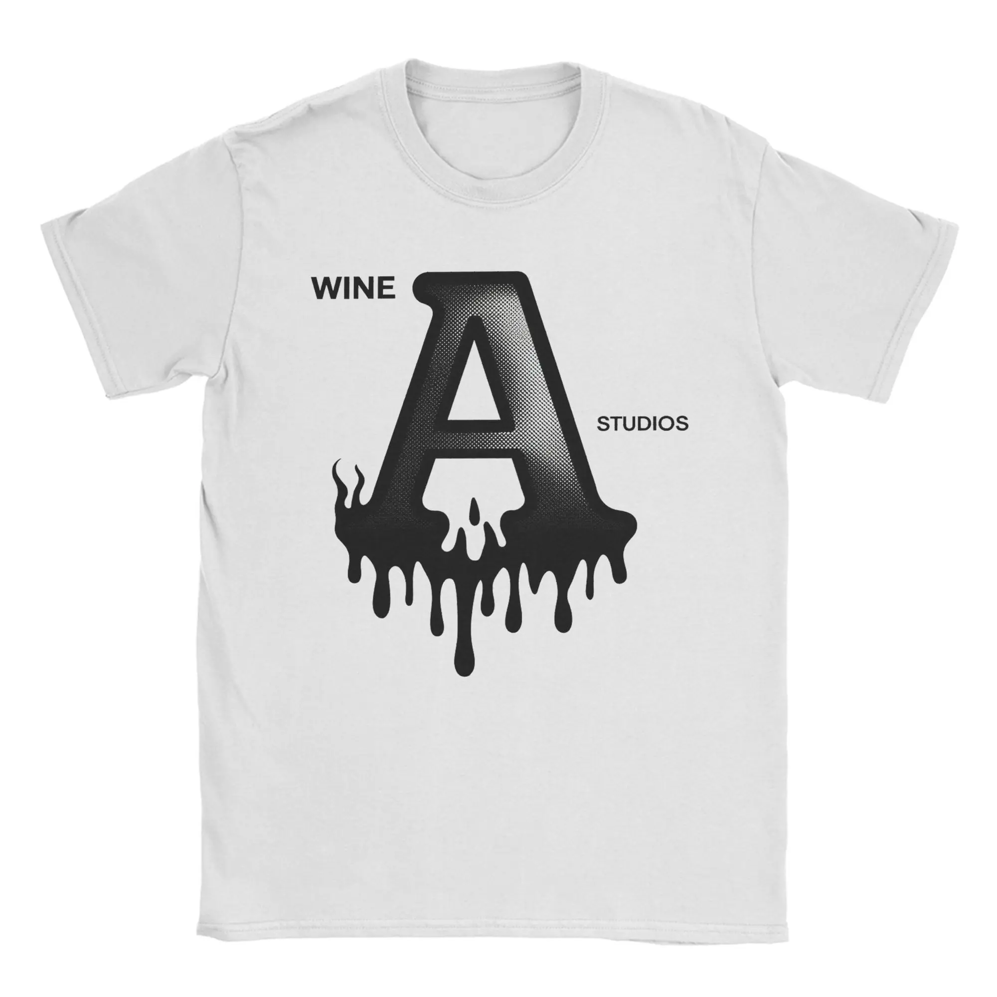 

Leisure Wine Studios A T-Shirts Men Round Collar Cotton T Shirts Short Sleeve Tee Shirt Gift Idea Clothing