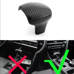 For Kia Sportage 2017-2022 Console Gear Shift Knob Cover Carbon Fiber Trim Car Interior Accessories