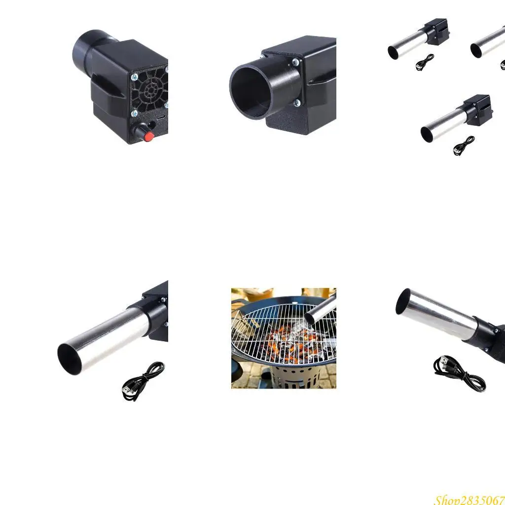 

Портативный электрический воздушный вентилятор для барбекю для открытого кемпингового гриля Тип C Power Port 831f