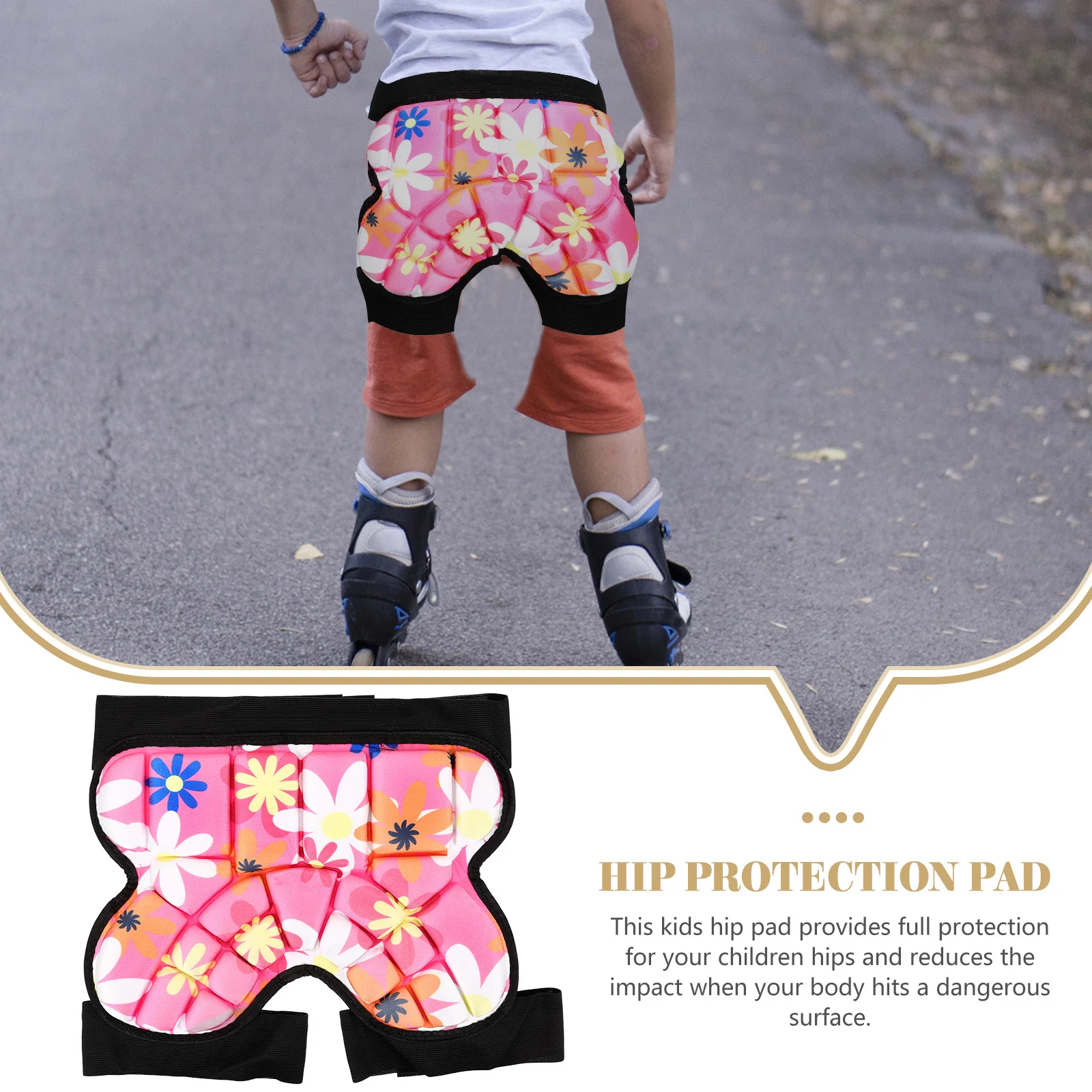 

Hip Skating Anti Fall Protector Sponge Pads Skating Hip Protector Blue Color Roller Butt Pad Sports