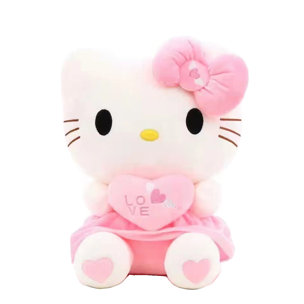 20-70cm duży rozmiar Sanrio pluszowy Hello Kitty pluszowy wystrój pokoju pluszak Sanrio lalki witaj kotek wypchane zwierzę zabawka Ragdoll prezent dla dzieci