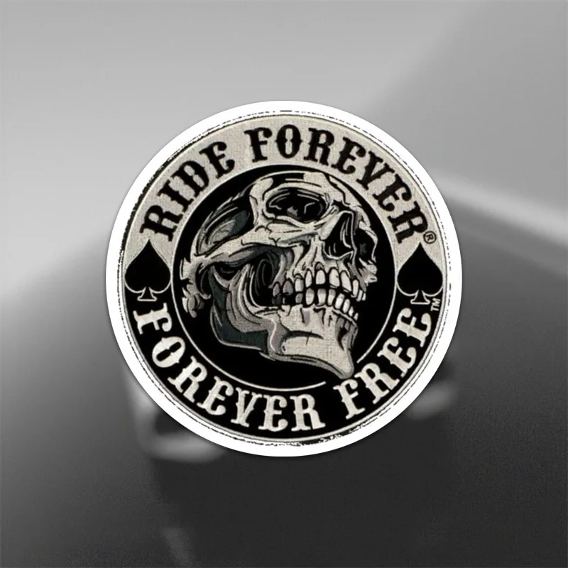 Always Ride, Always Free - Vinyl Stickers for Motorcycle Helmets, Laptops, and Bumper Stickers