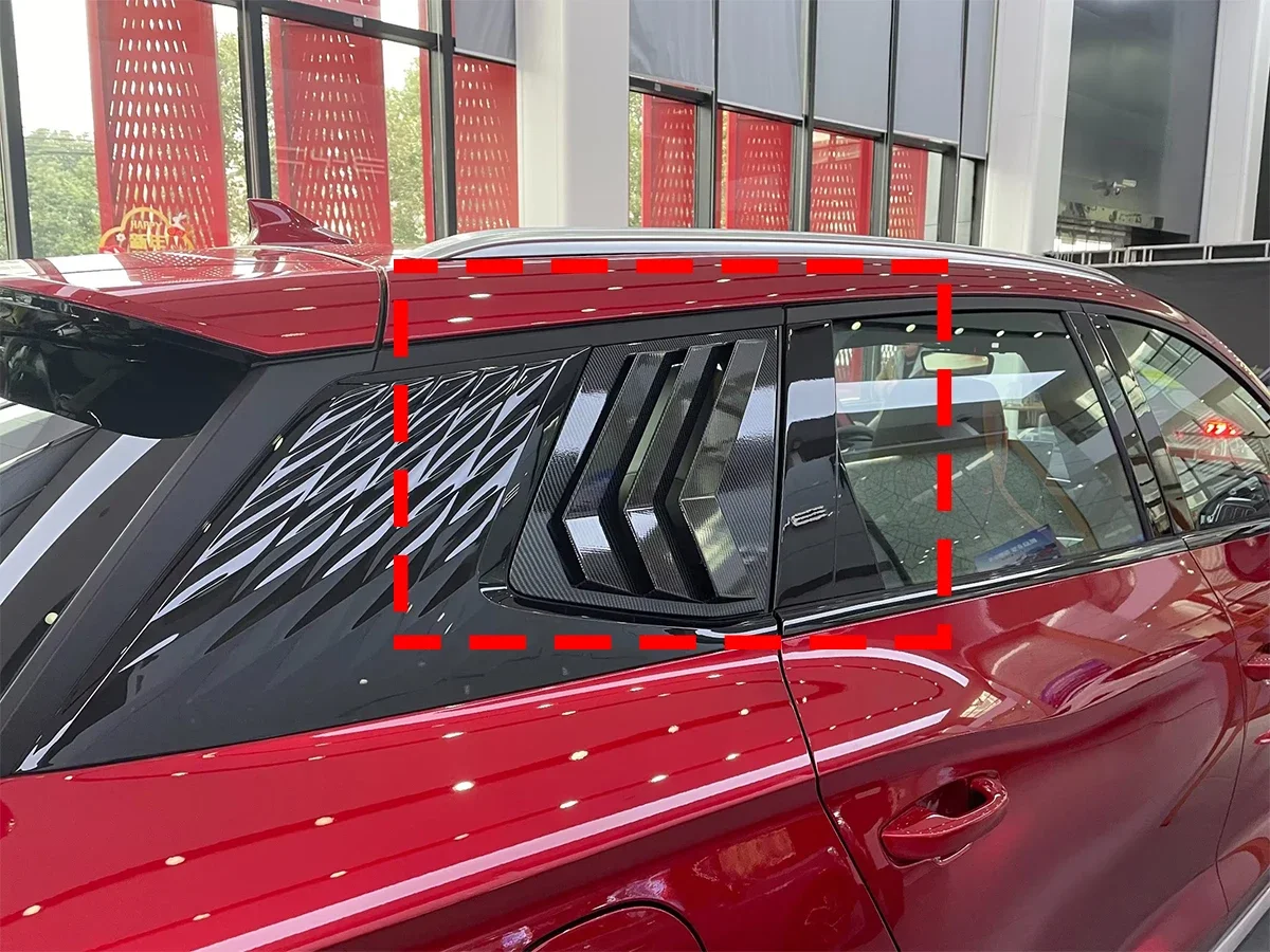 Car Accessories Rear Window Triangle Shutters Cover Trim Auto Parts For BYD Song Pro DMI 2023 2024 Decoration Exterior Stickers