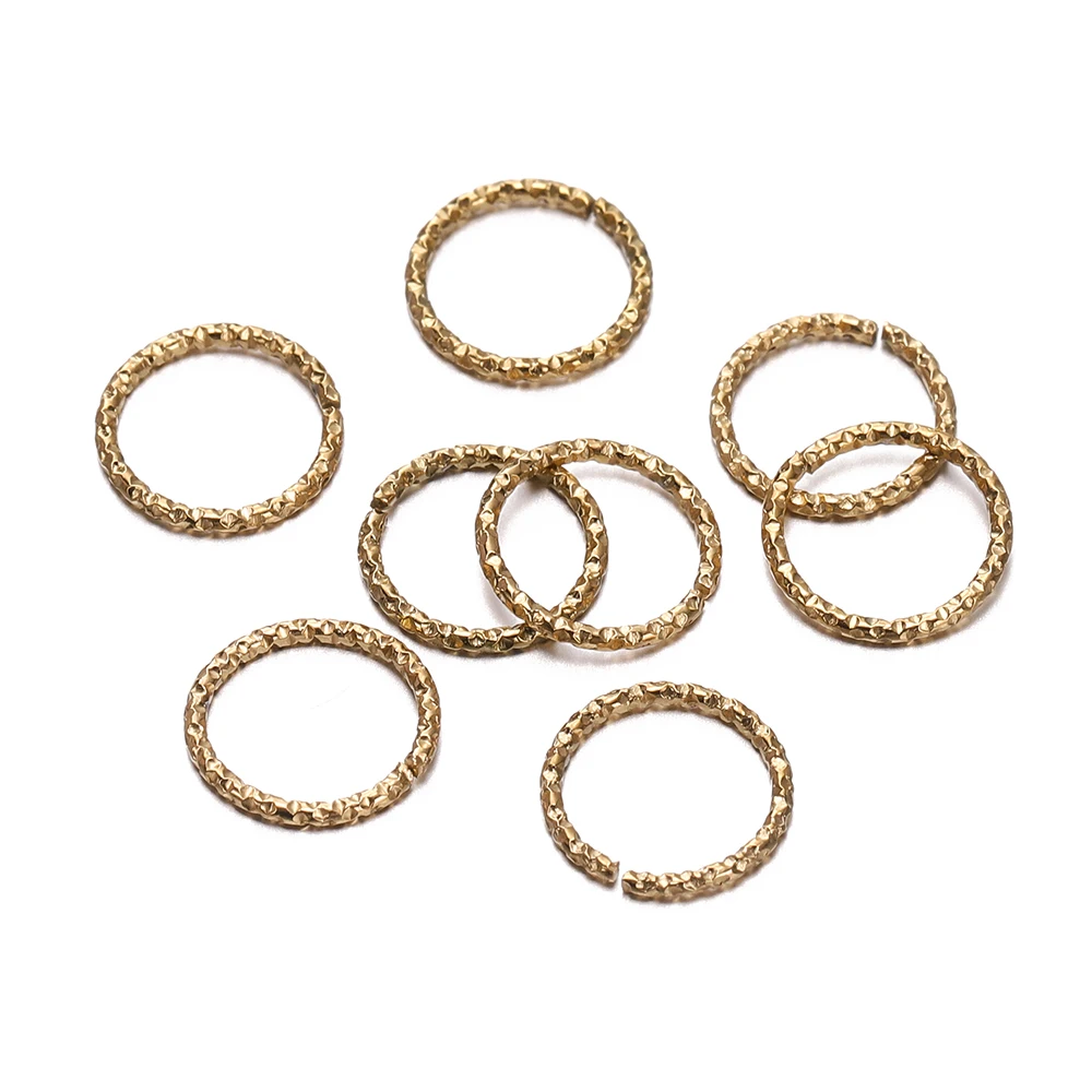 50 teile/los Edelstahl Runde Geprägte Binderinge Twisted Open Split Ring Stecker für Schmuck Zeug Erkenntnisse Liefert DIY – Detail 5