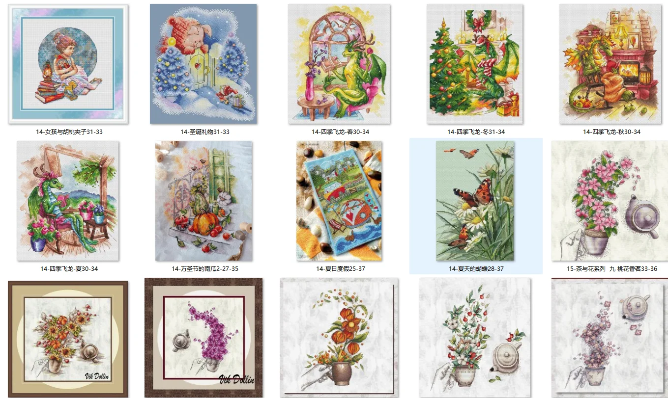 14-girls and The Nutcracker 31-33 Embroidery Cross Embroidery Living Room  European Style   cross stitch set