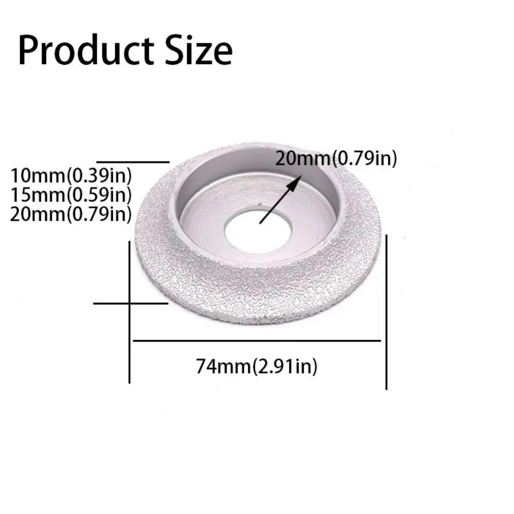 Forma redonda esmeril rebolo caramanchão buraco borda francesa perfil rebolo semi-circular borda vários formatos