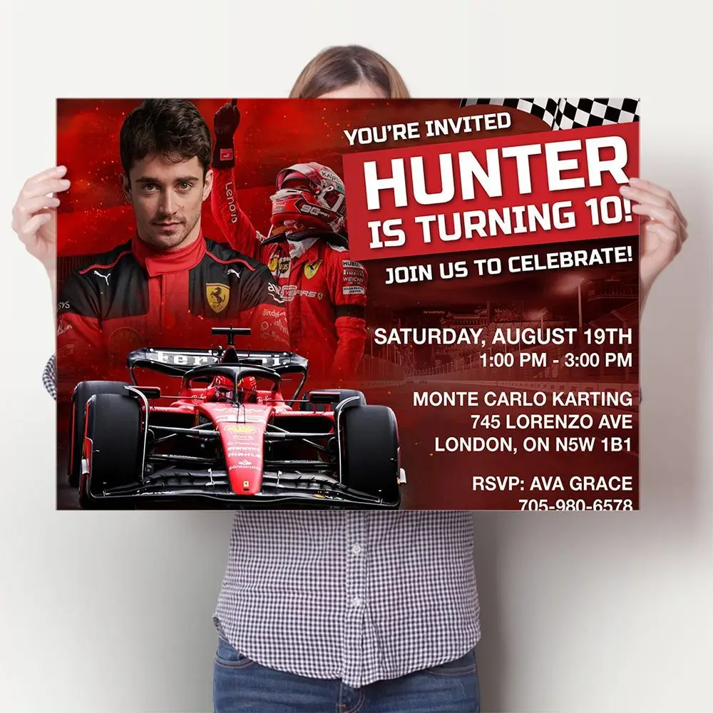 

Для Ferrari SJ Scuderia Ferrari Charles Leclerc 16, постер, живопись, художественное украшение для дома, украшение для комнаты, гостиной, столовой, искусство