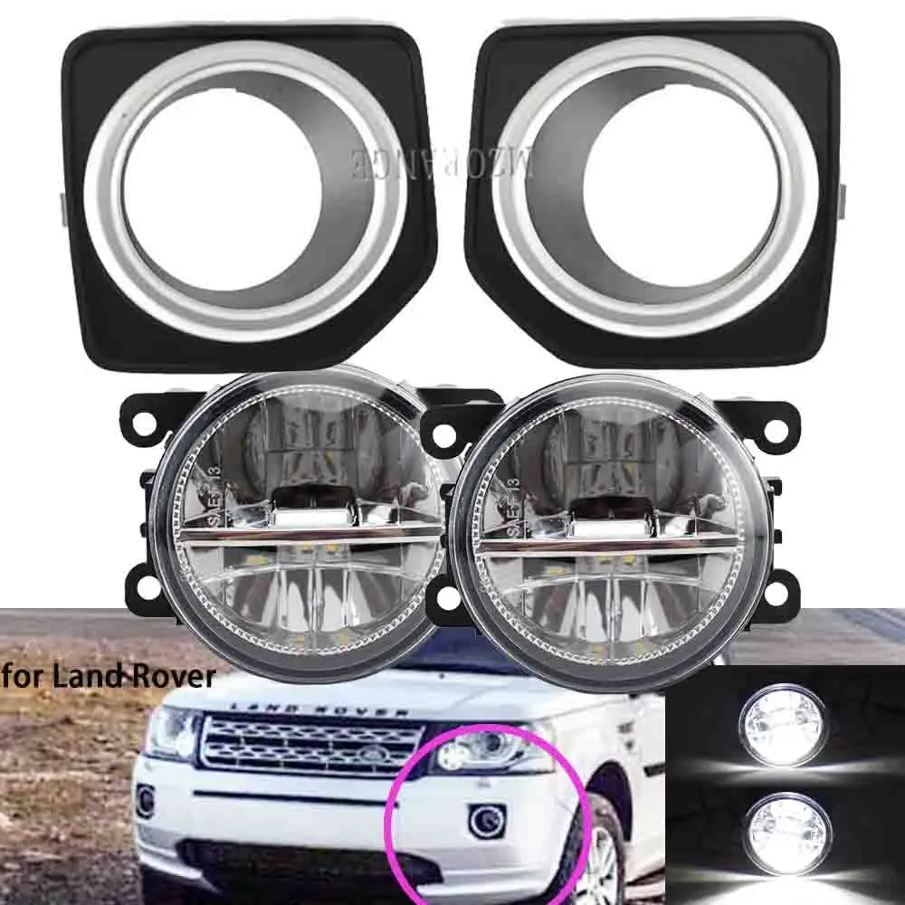 Fog Light for Land Rover Freelander 2 LR2 2013-2016 Fog Lights Cover Grille Bezel Headlight LED Foglight Fog Lights Accessories