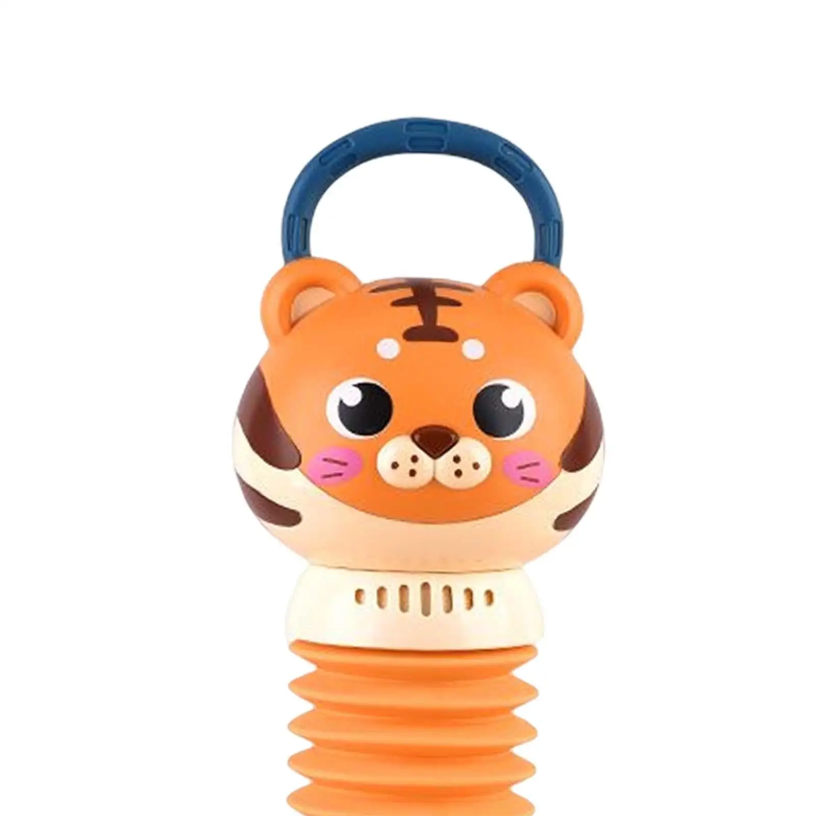 Cochecito de juguete de acordeón para bebé, colgante con forma de perro tigre para niños y niñas, bebés principiantes